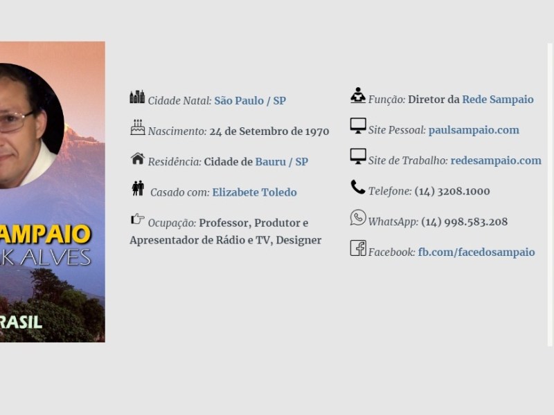 Modelo de Apresentação Pessoal para&nbsp;Widgets