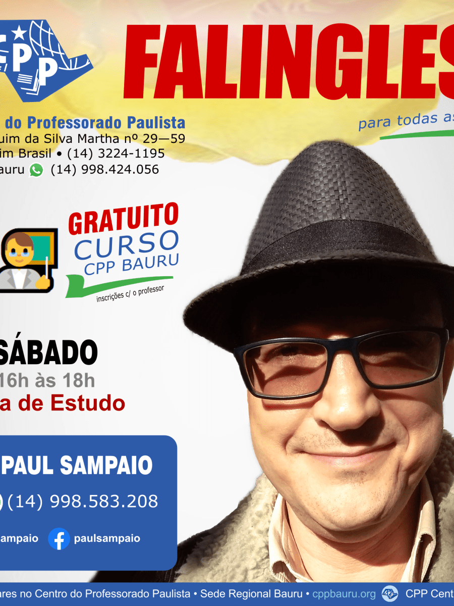 Voltarei a dar aulas de&nbsp;inglês