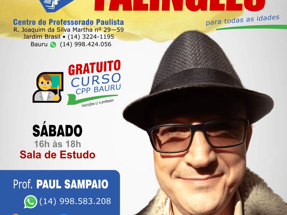 Voltarei a dar aulas de&nbsp;inglês