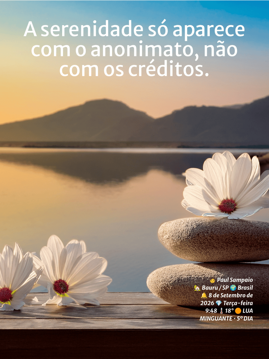 🔥 Serenidade, Anonimato e&nbsp;Créditos